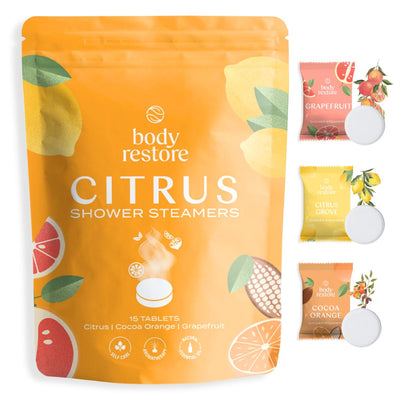 Zitrus-Dusch-Dampfbomben – 15er Packung