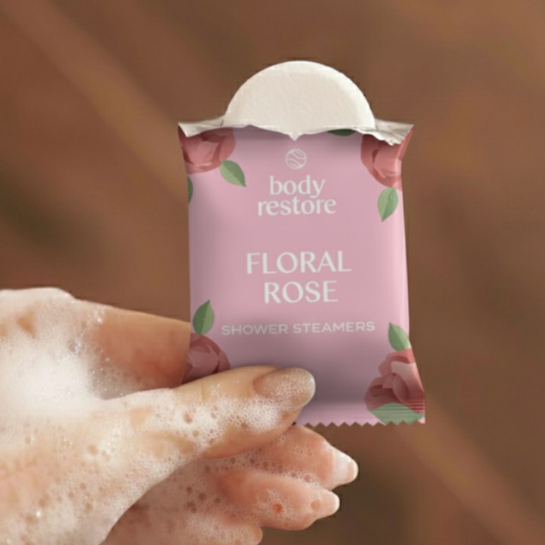 Floral Rose Dusch-Dampfbomben - 15er Packung