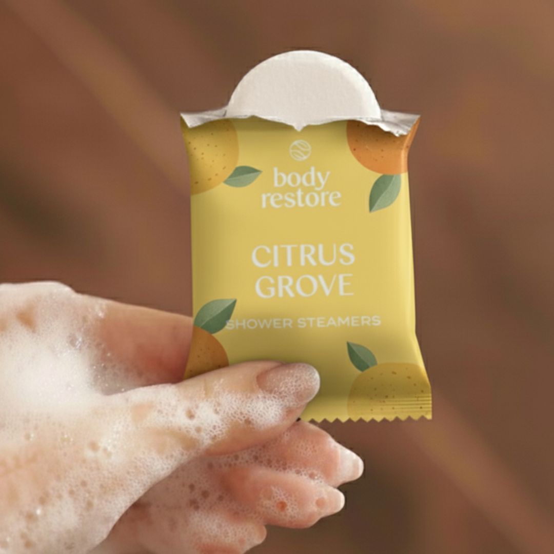Citrus Mix Dusch-Dampfbomben - Geschenkbox 6er Pack