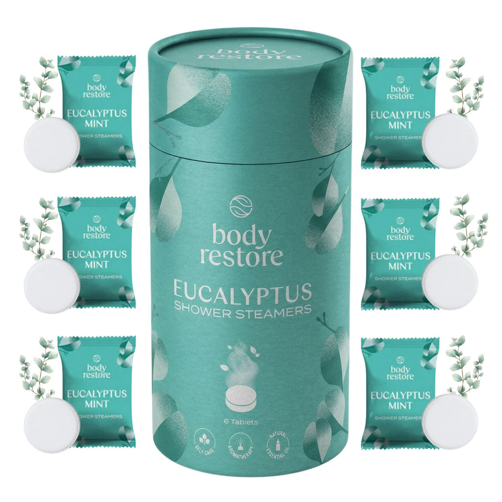 Eukalyptus-Dusch-Duftkissen - Geschenkbox 6er Pack