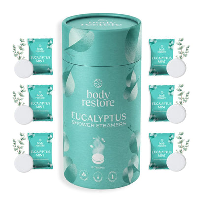 Eukalyptus-Dusch-Duftkissen - Geschenkbox 6er Pack
