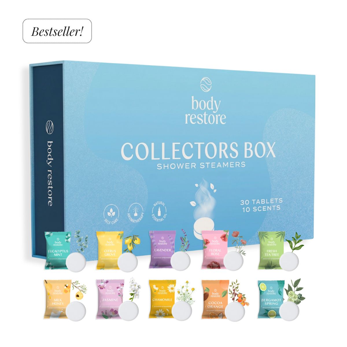 Aromatherapie-Kollektion Box - 30 Dusch-Duftkugeln