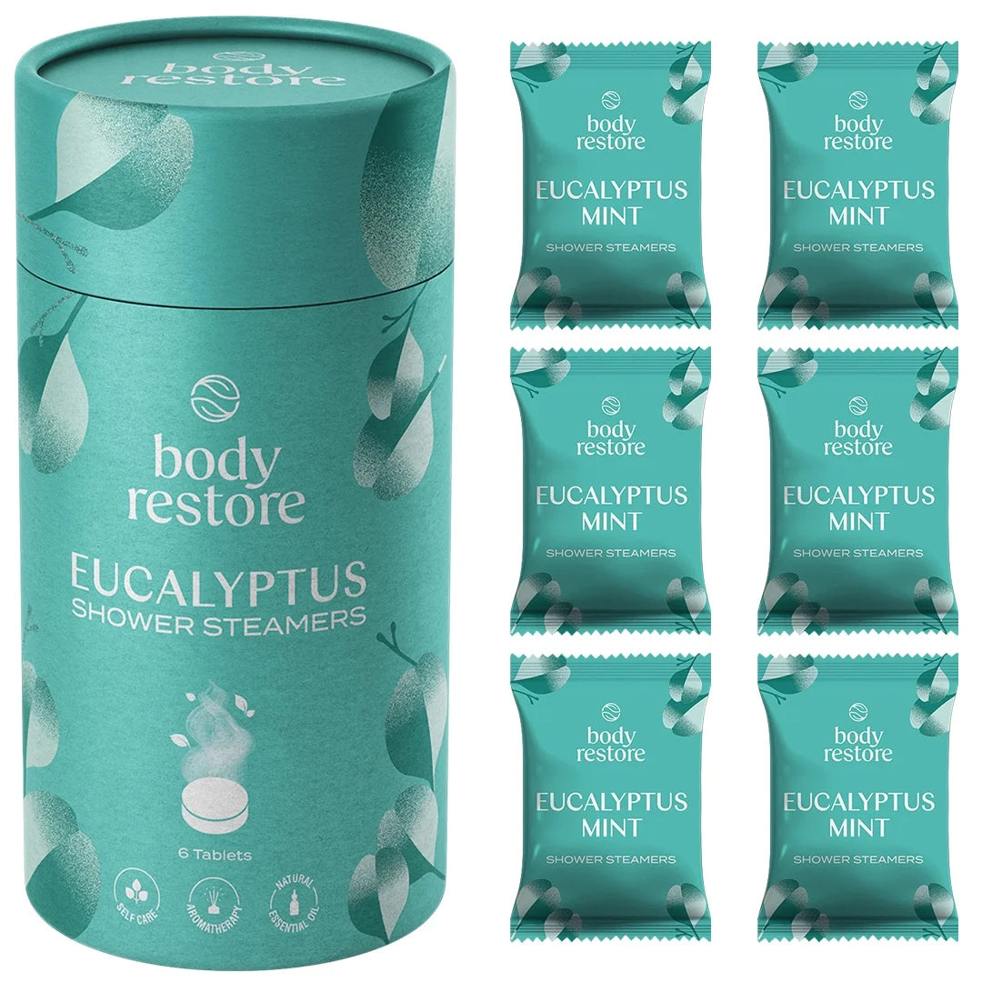 Eukalyptus-Dusch-Duftkissen - Geschenkbox 6er Pack