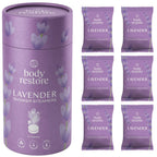 Lavendel Dusch-Duftkugeln - Geschenkbox 6er Pack