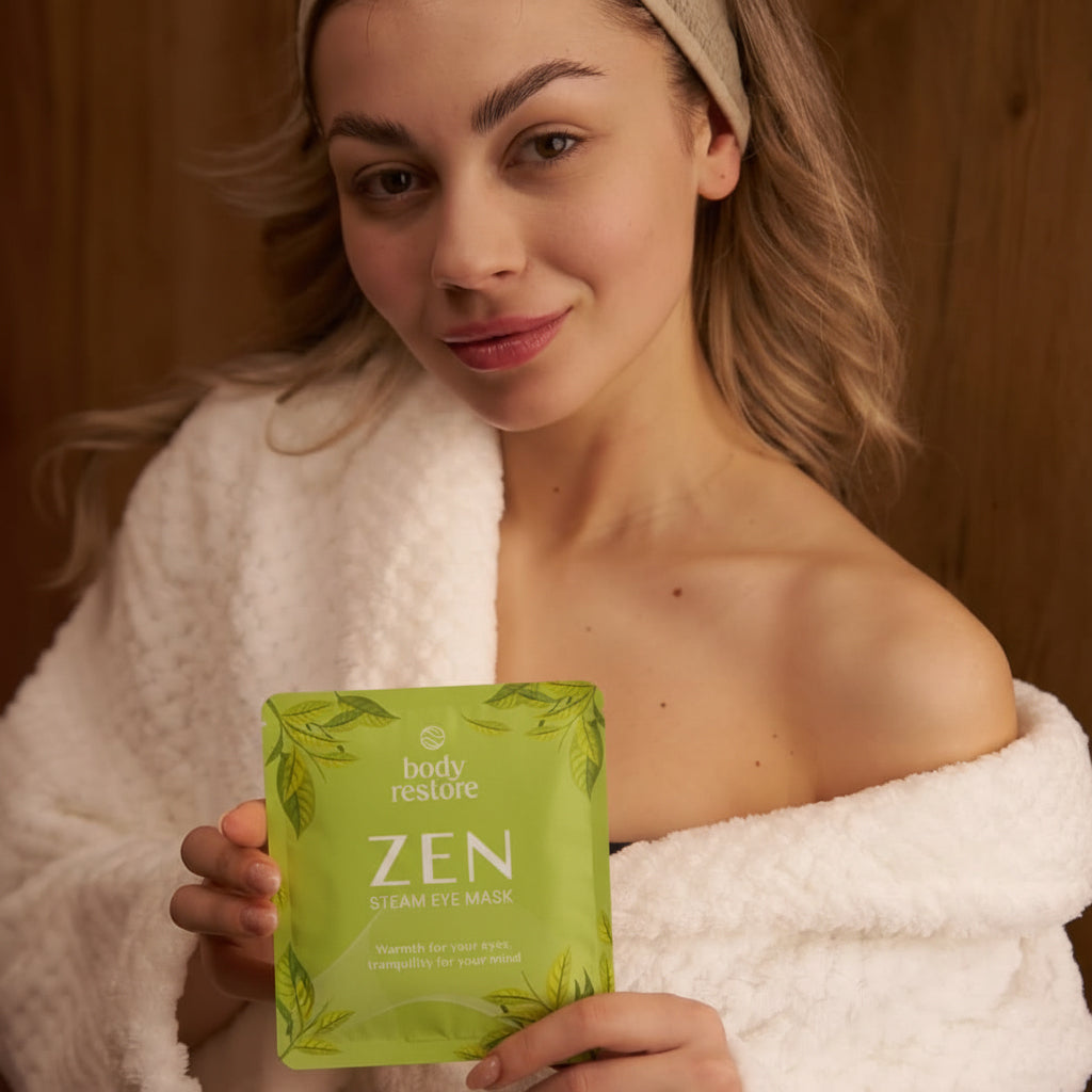 Grüner Tee Dampf Augenmasken – 5er Pack