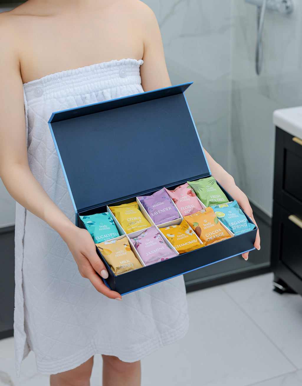 Aromatherapie-Kollektion Box - 30 Dusch-Duftkugeln