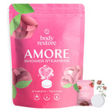 Amore Floral Rose Shower Steamers – 15er-Pack
