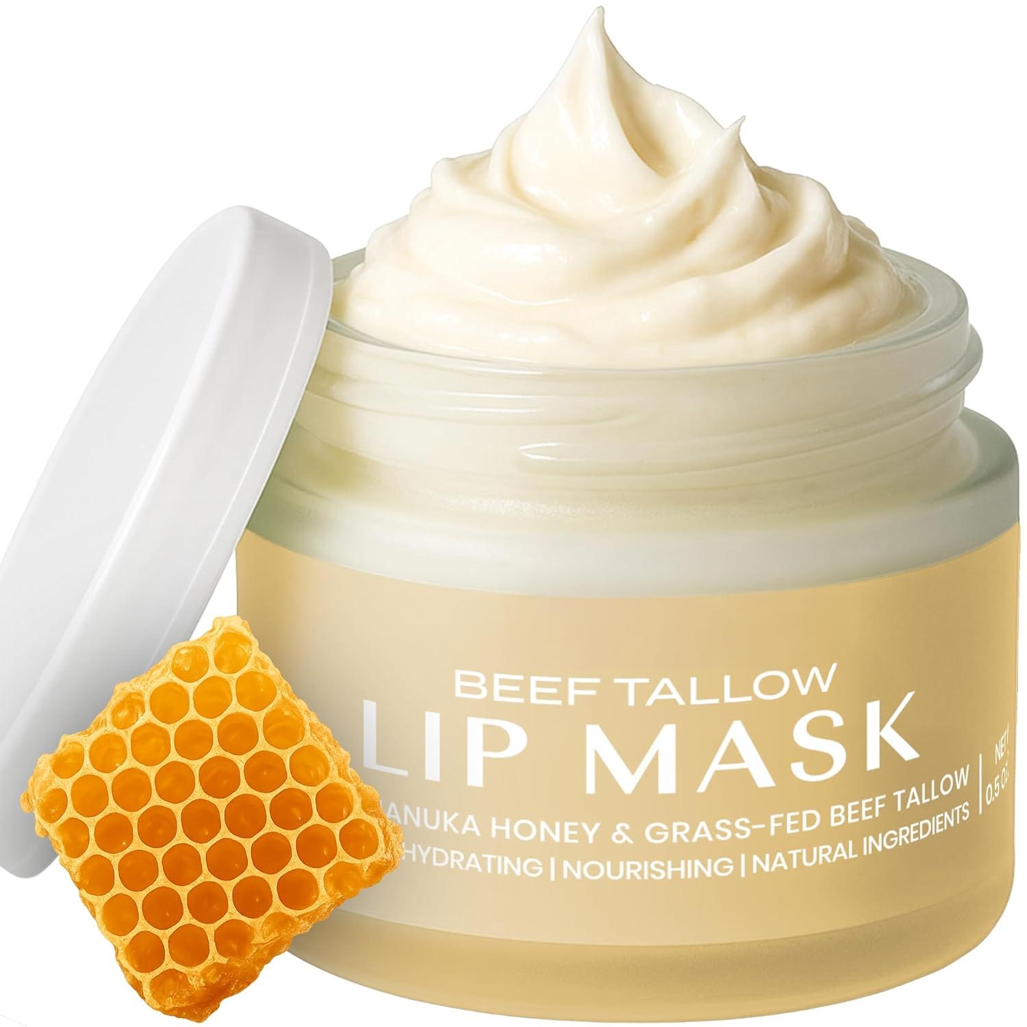 Lippenmaske mit Rindertalg – Vanille