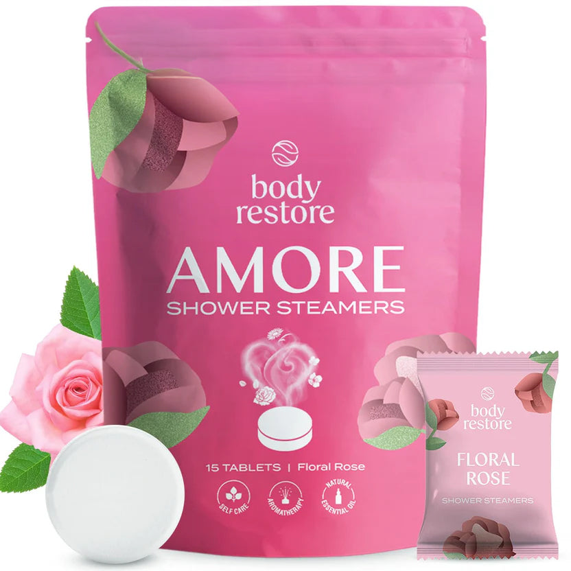 Floral Rose Dusch-Dampfbomben - 15er Packung