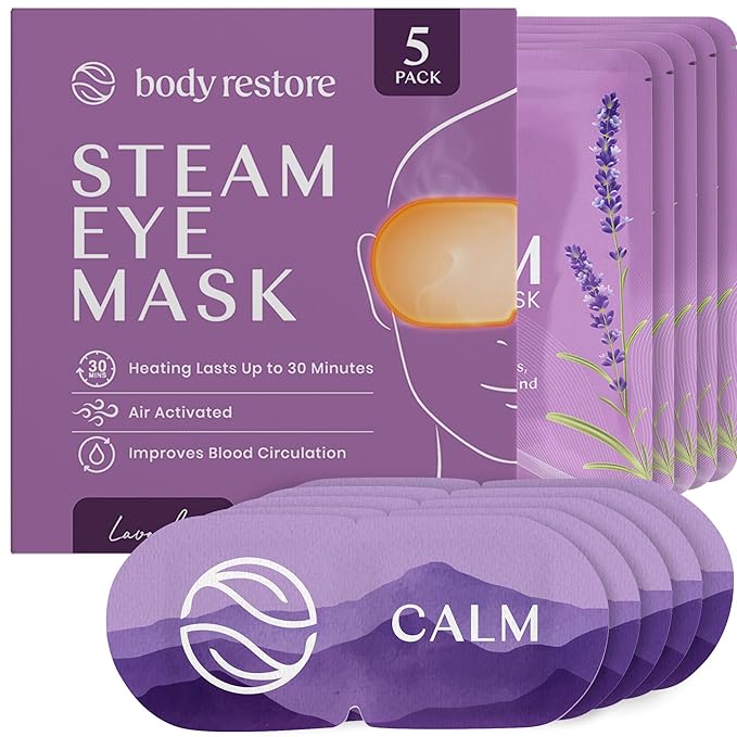 Lavendel-Dampf-Augenmasken – 5er Pack