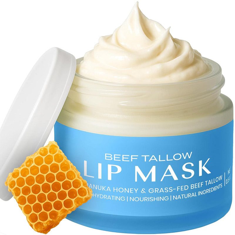 Lippenmaske mit Rindertalg – Pfefferminze
