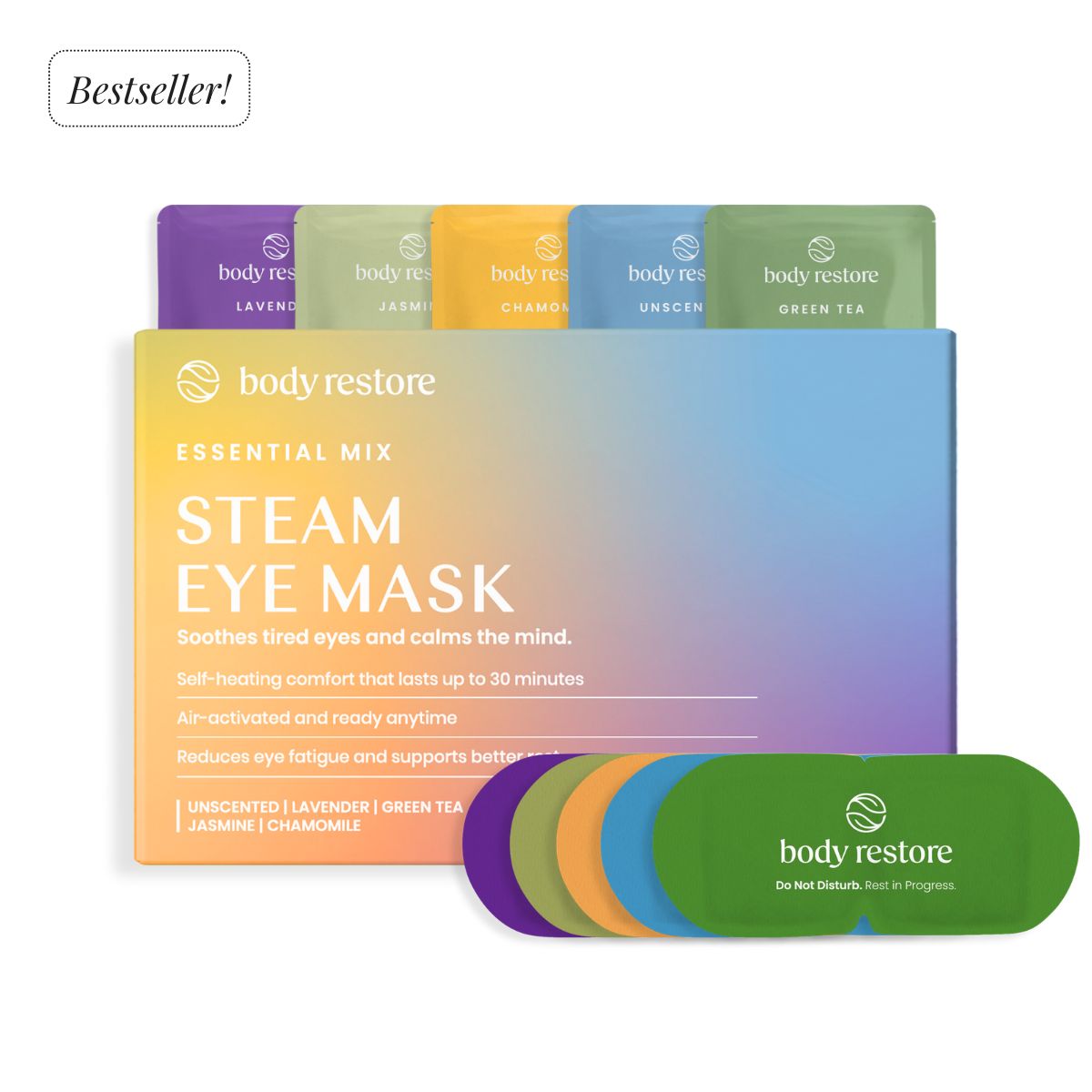 Essential Mix stoom oogmaskers, 30 pack