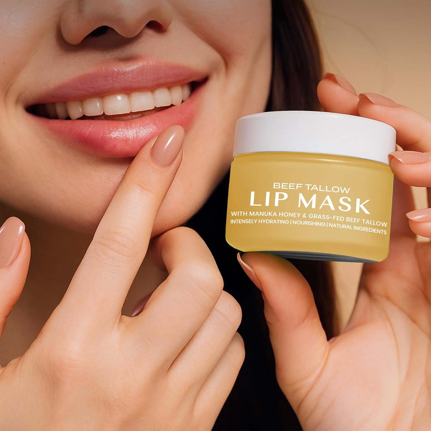 Lippenmaske mit Rindertalg – Vanille