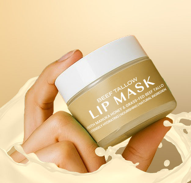 Lippenmaske mit Rindertalg – Vanille