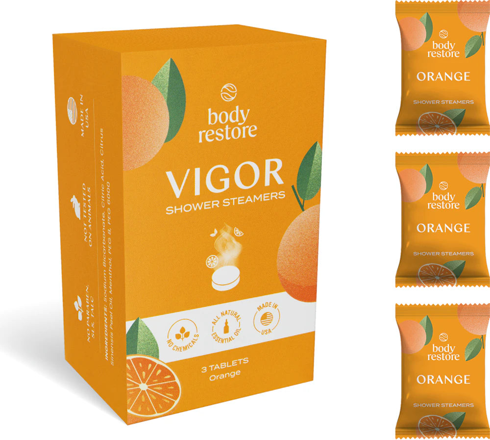 Orangen-Duschbombe (3er Pack)