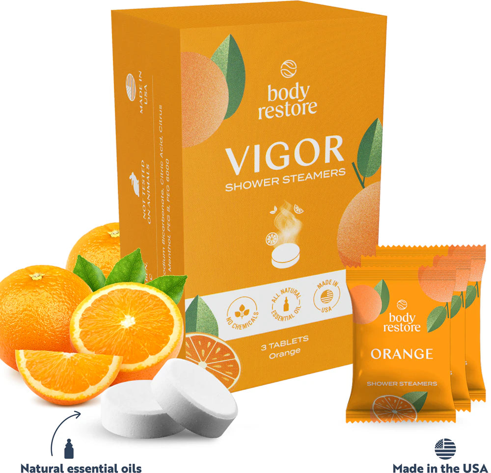 Orangen-Duschbombe (3er Pack)